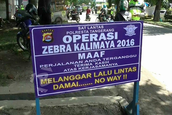 Operasi Zebra Kalimaya Polda Banten