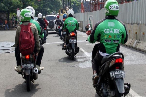 Puluhan Opang di Kabupaten Pandeglang Ramai-ramai Jadi Driver Go-Jek