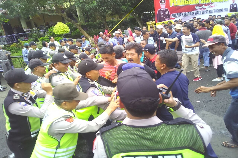 Pengamanan Pilbup Tangerang