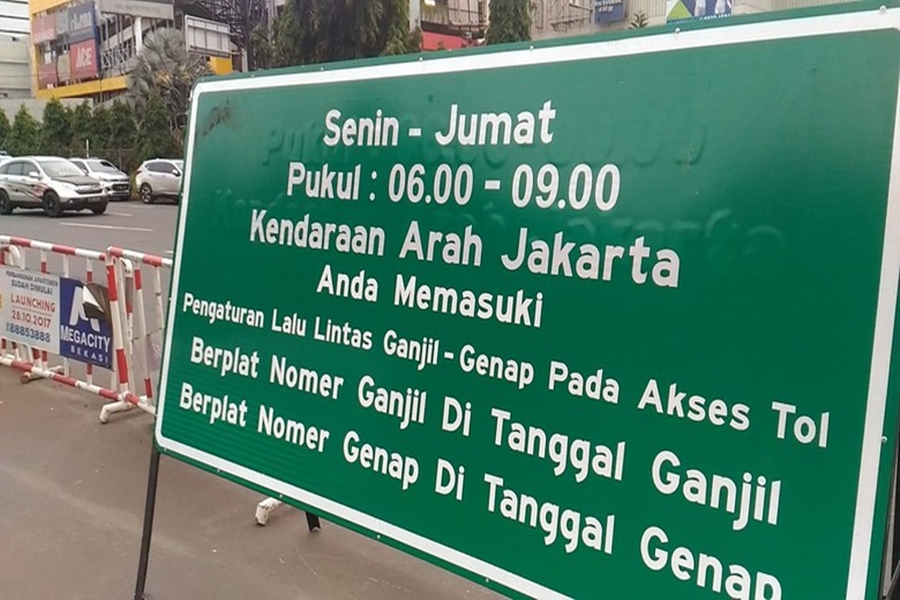 ILUSTRASI SISTEM GANJIL-GENAP DI TOL TANGERANG-JAKARTA (DETIK.COM)
