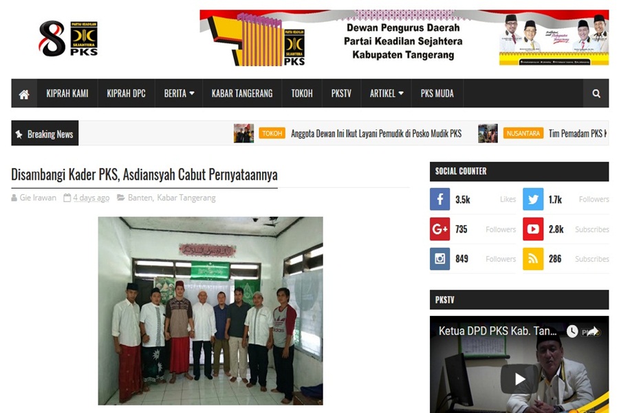 GP ANsor Banten Sebut Berita Hoax