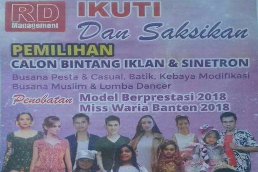 Brosur Miss Waria Banten