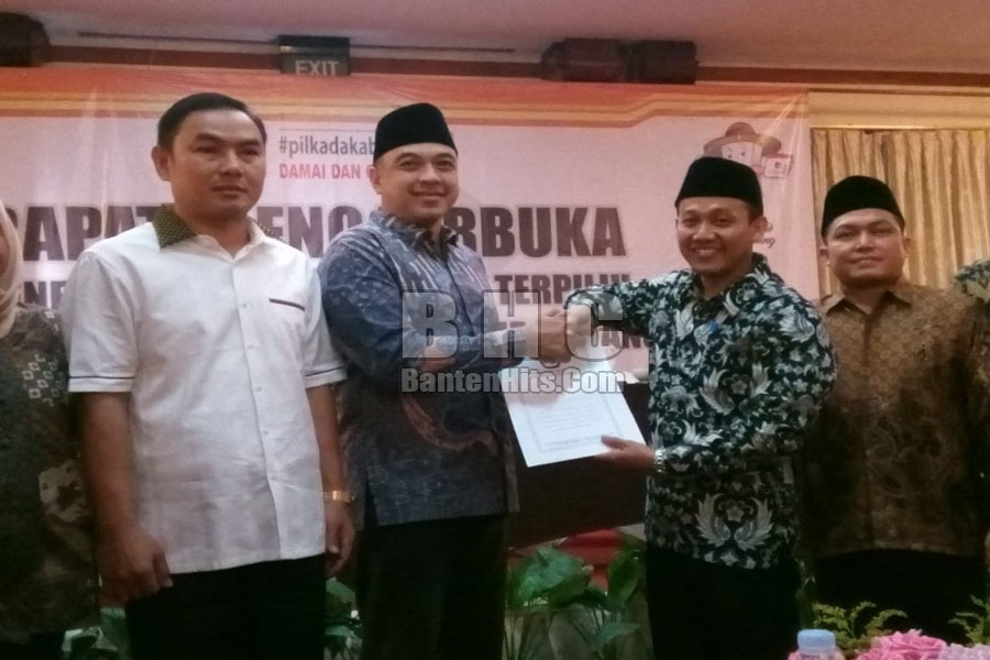 KPU Tetapkan Zaki Bupati Tangerang Terpilih