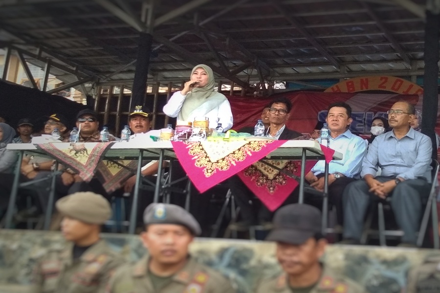 Bupati Pandeglang Irna Narulita Sambutan di PRC