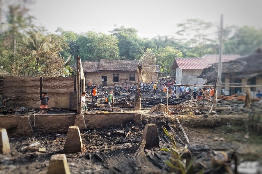 Rumah di Kampung Kaduheulang, Pandeglang Terbakar