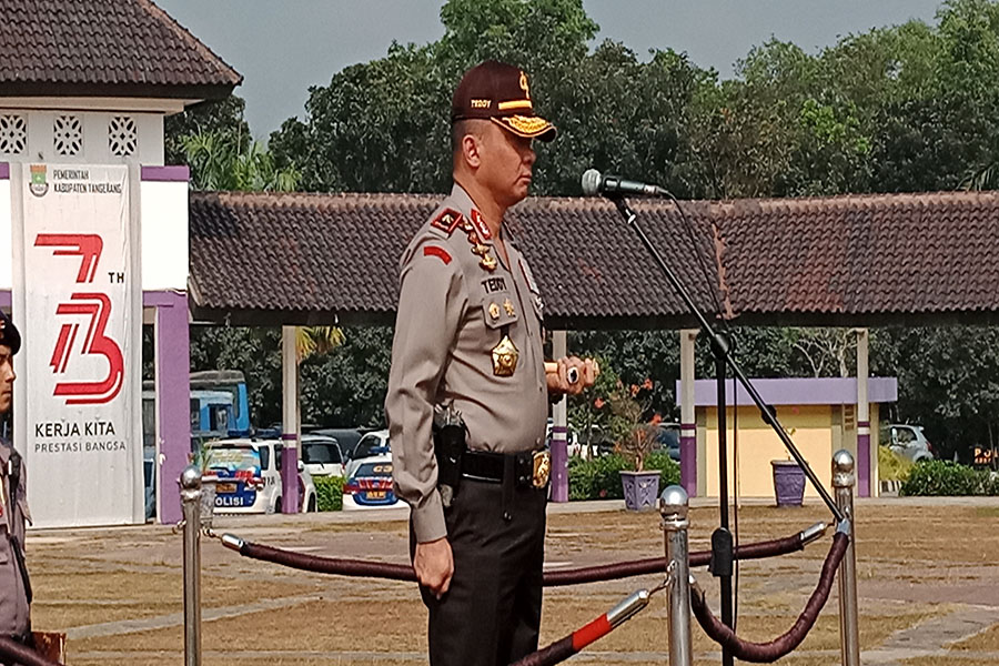 Kapolda Banten Brigjen Pol Teddy Minahasa Putra akan sterilkan jalur Asian Games 2018