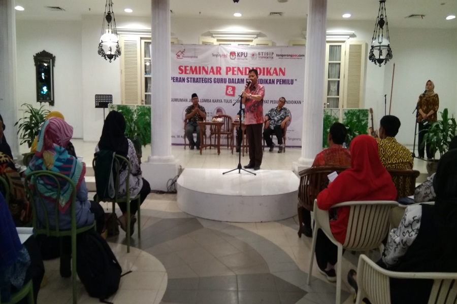 Seminar Pendidikan Guru dalam Pemilu di Kota Tangerang