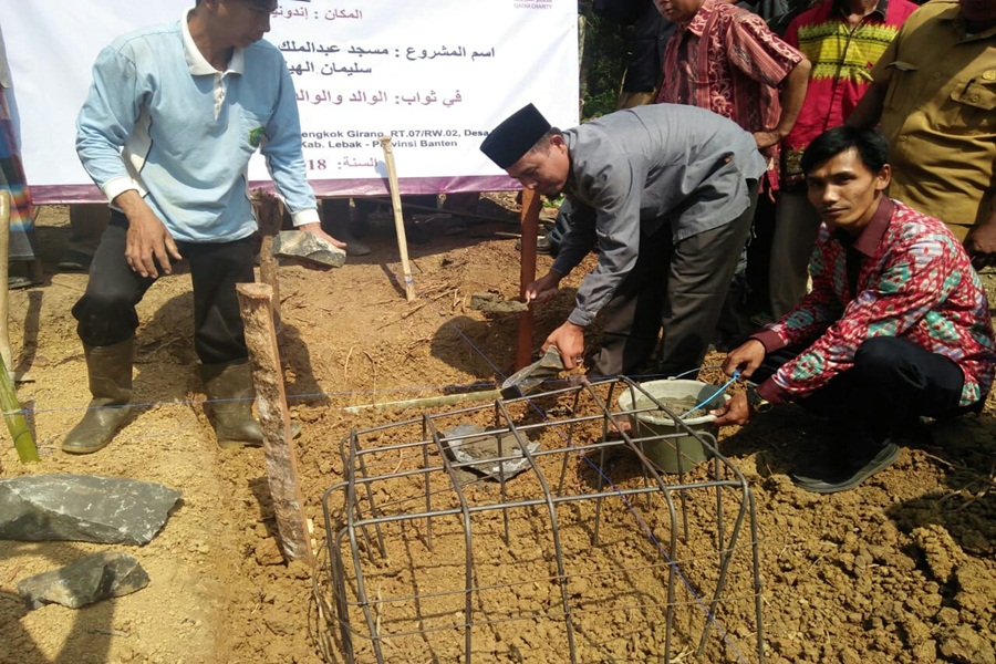 Pembangunan Musala Ponpes Darul Hijrah Wanasalam