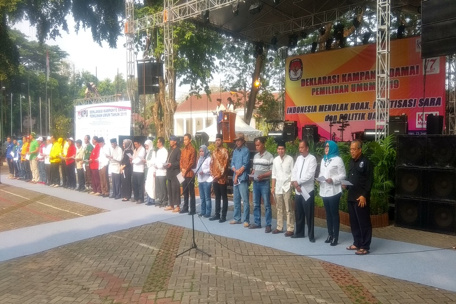 Deklarasi Kampanye Damai Pemilu di Museum Negeri Banten