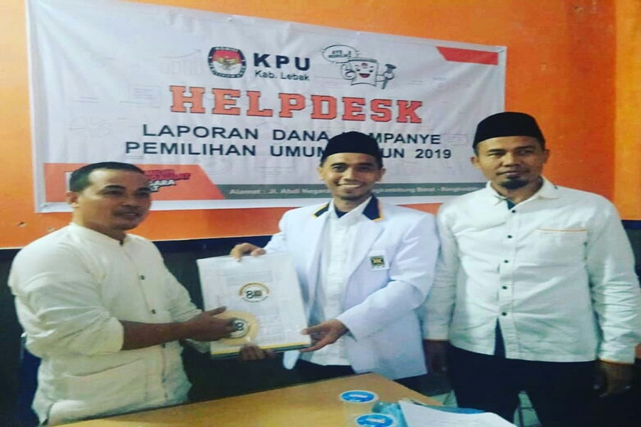 PKS Serahkan Laporan Dana Kampanye ke KPU Lebak