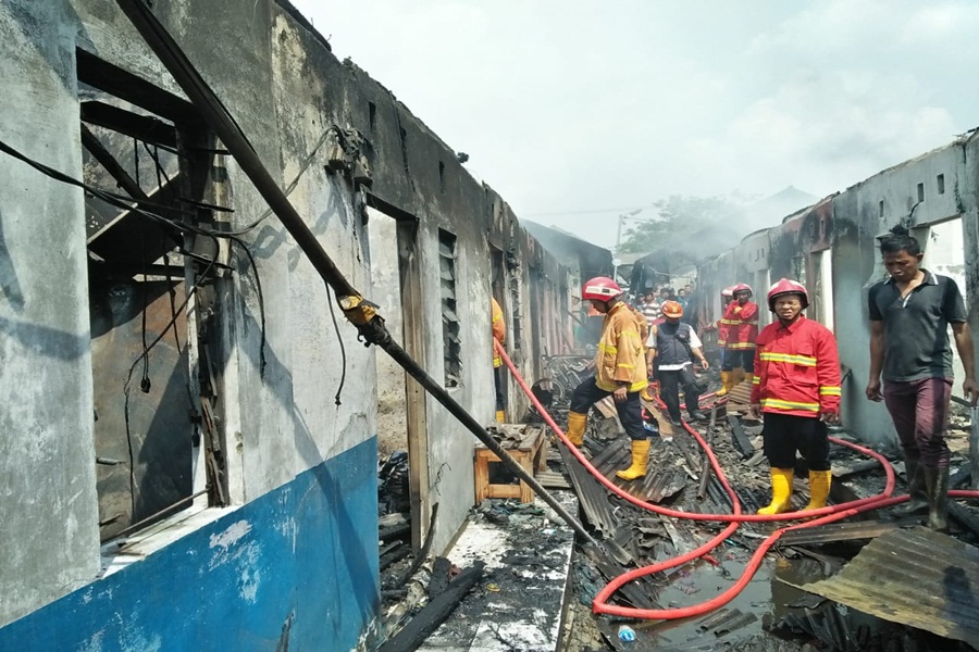 Kebakaran di Jatiuwung Tangerang