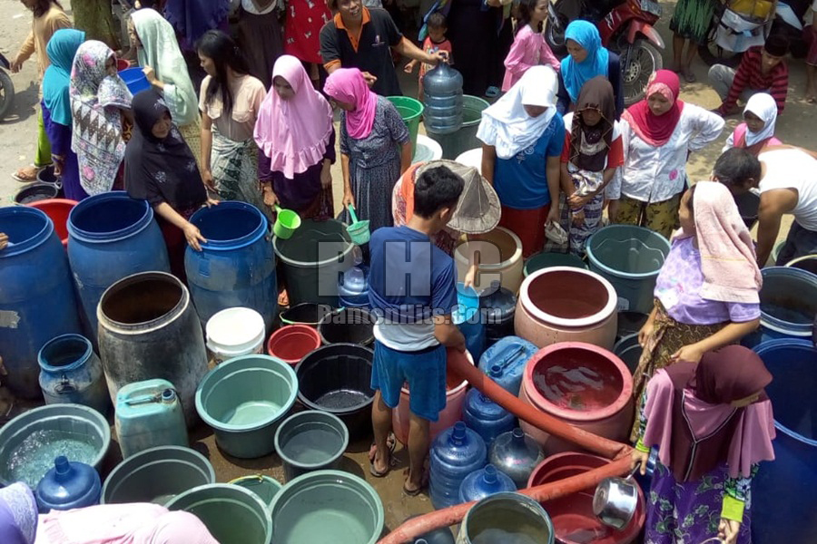 Kesulitan Air Bersih di Kabupaten Serang