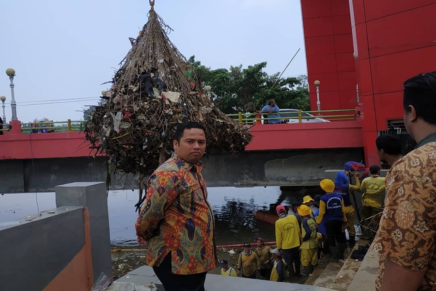 Arief Geram Sungai Cisadane Dipenuhi Sampah