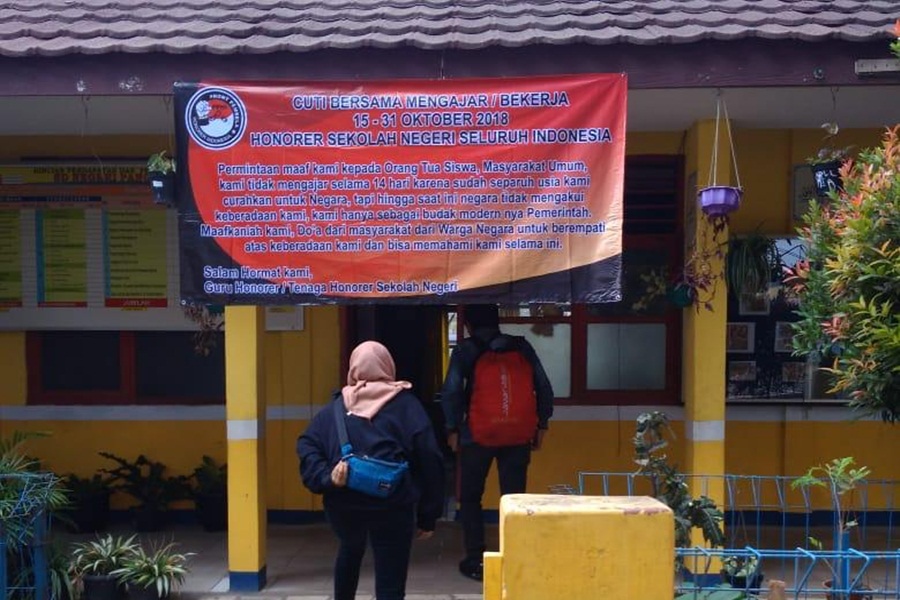 Guru Honorer di Kabupaten Tangerang Mogok Mengajar