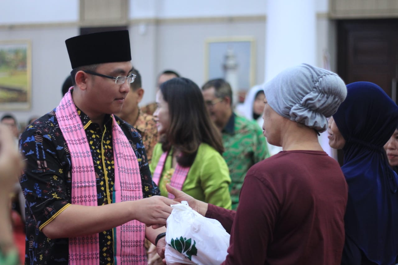 Wakil Gubernur Banten Andika Hazrumy saat acara pelantikan Perempuan Tani HKTI Banten