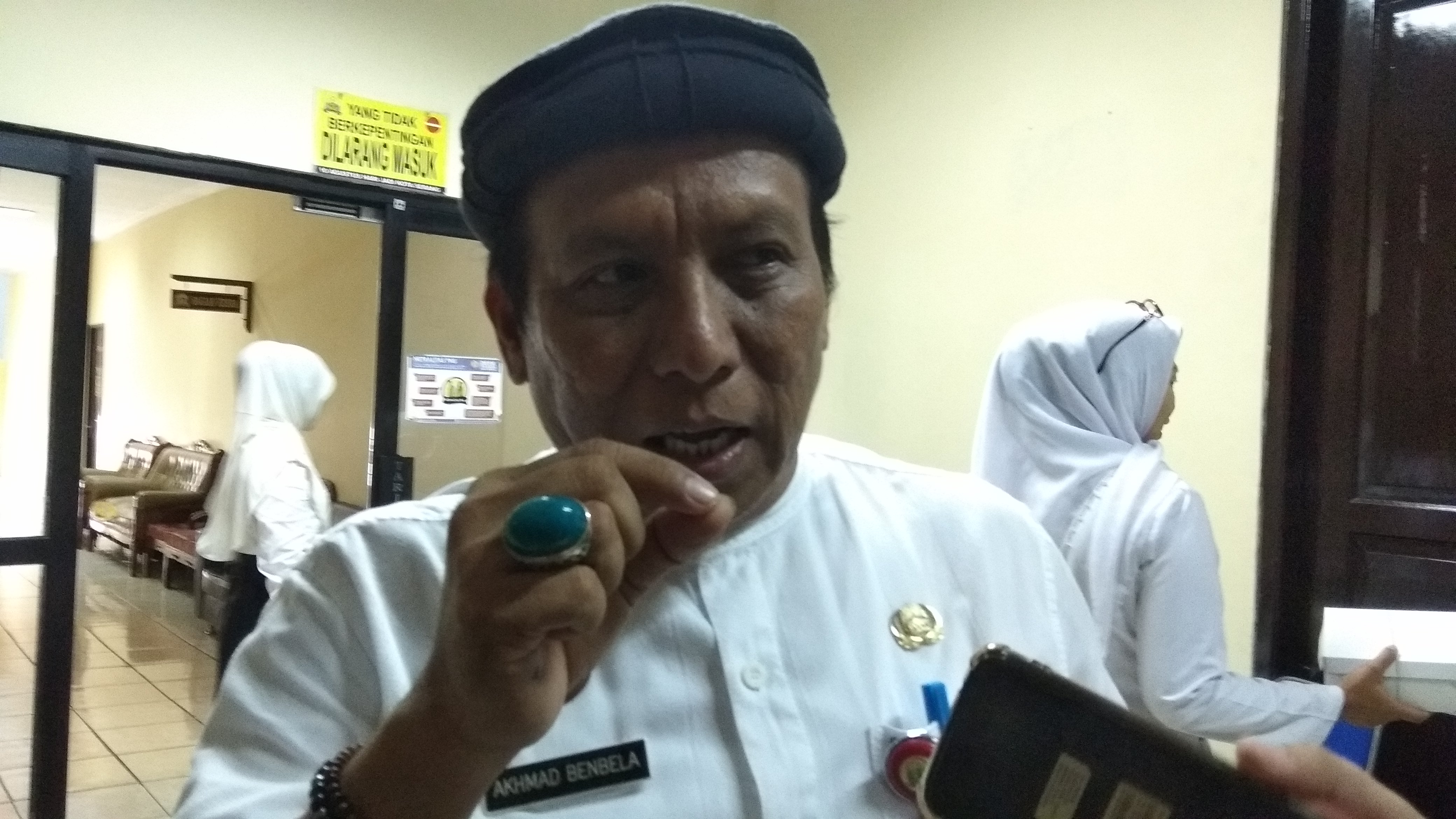 kepala Disperindagkop Kota Serang Ahmad Banbela