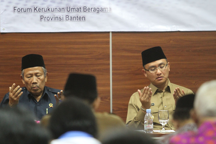 Buka Sosialisasi PBM Kerukunan Umat Beragama, Wagub Banten Soroti Hoax
