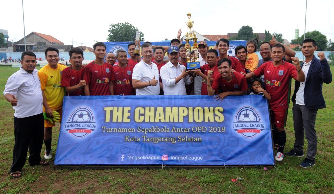 Kecamatan Serpong Utara Juara Turnamen Sepak Bola Antar OPD