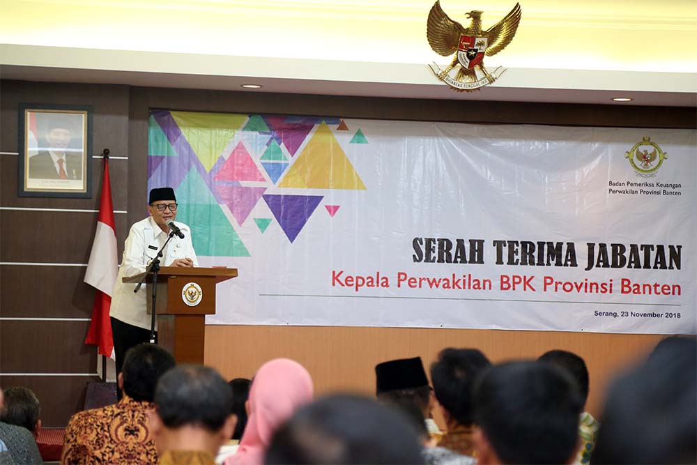 WH Hadiri Sertijab Ketua BPK Perwakilan Provinsi Banten