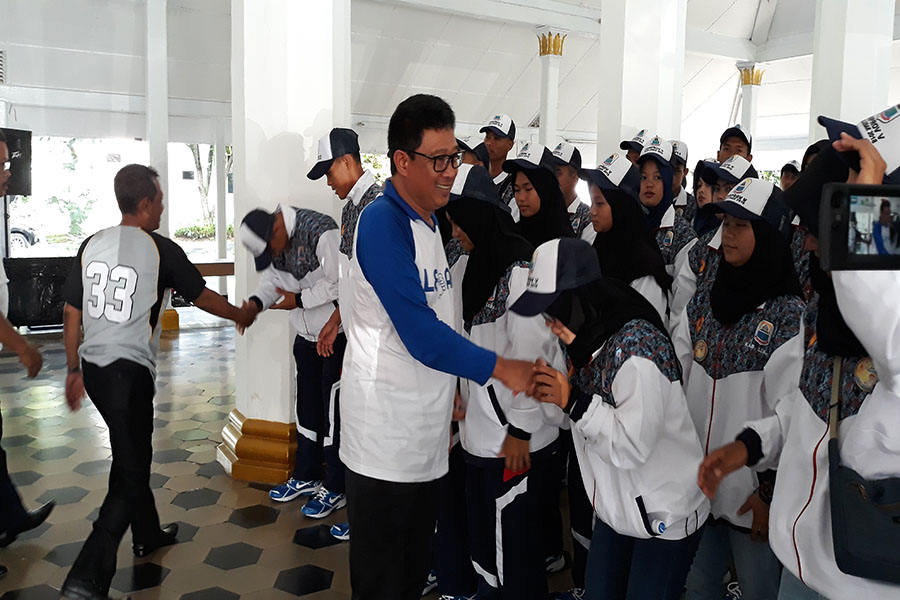 Pemkab Lebak melepas atlet softball dan voli Porprov V Banten