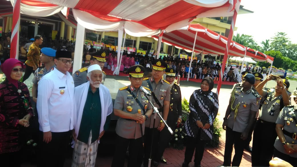 kapolri resmikan kenaikan tiep A Polda Banten