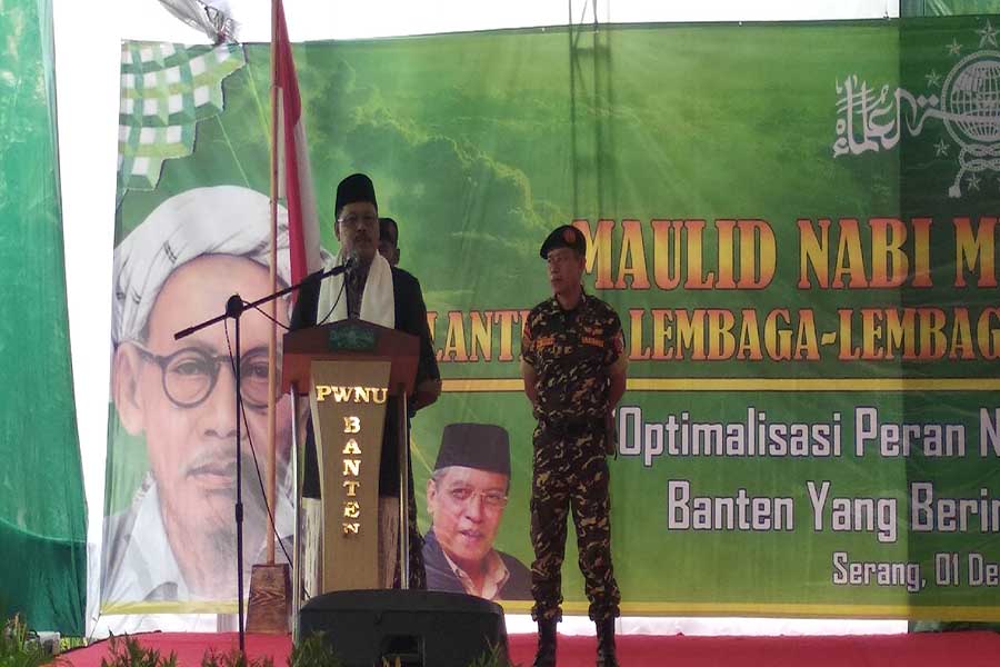 Ketua PEngurus Wilayah NU Banten KH. Bunyamin