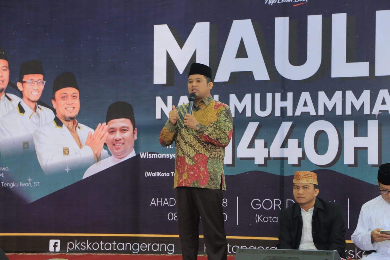 Wali Kota Tangerang Diundang PKS Kota Tangerang Hadiri Peringatan Maulid Nabi