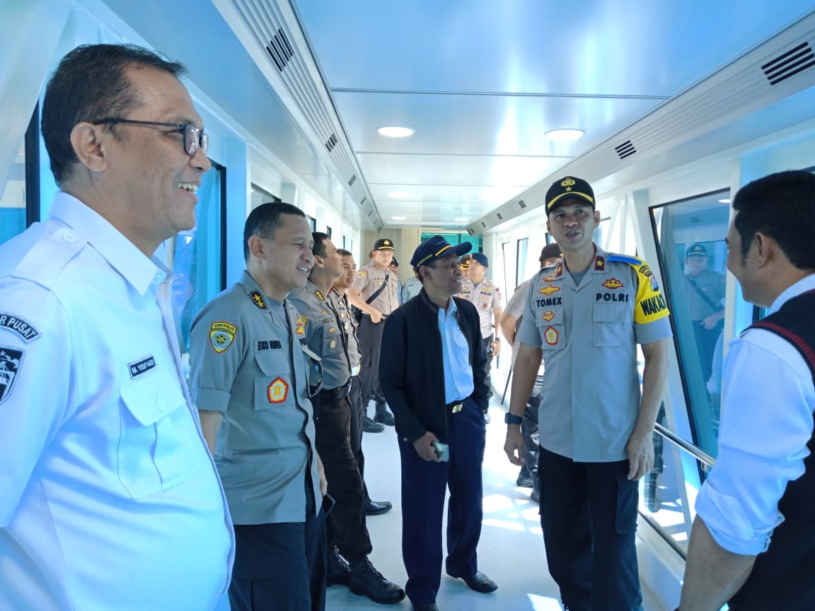 Wakapolda Banten Pastikan Kondisi Pelayanan di Pelabuhan Merak Aman